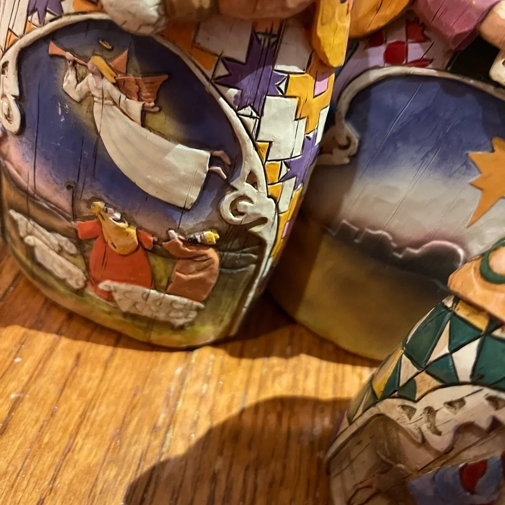 Jim Shore Colorful Three Wise Men Figurines